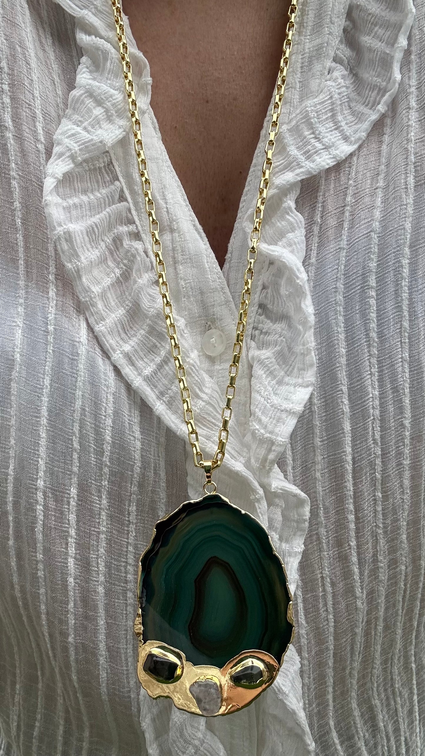 Collar Piedra Natural XL
