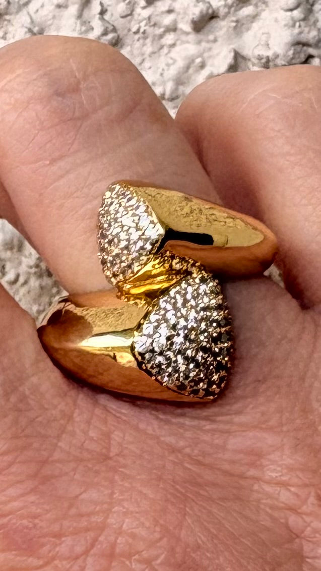 Anillo Antonella microcircones gold