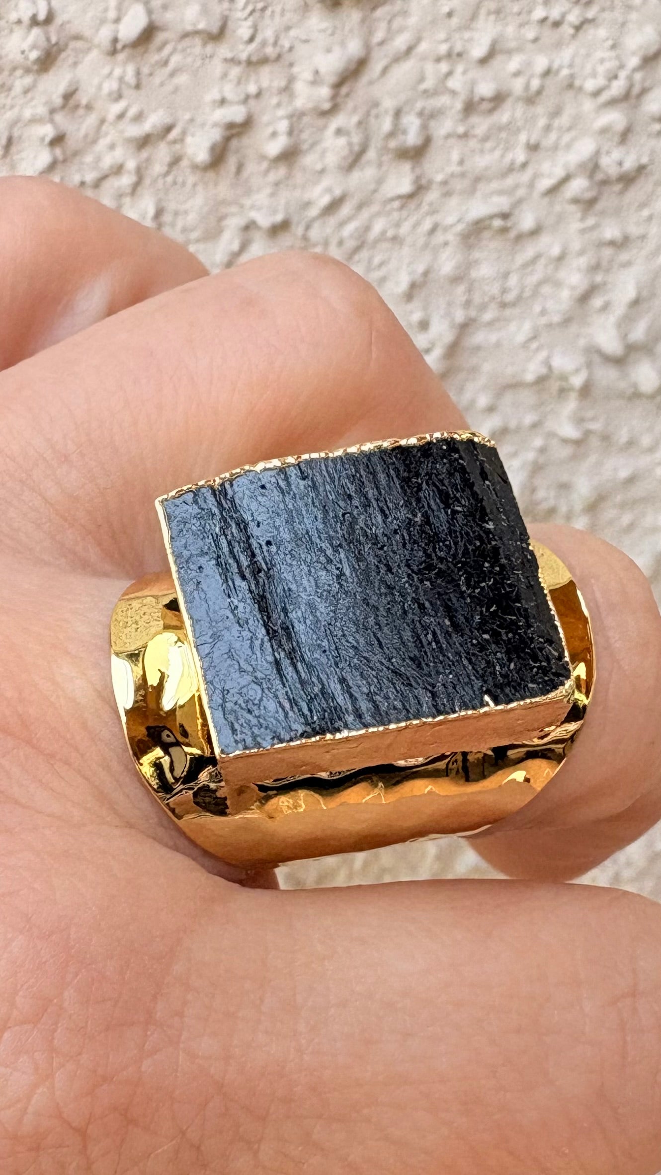 Anillo Turmalina enchape en oro
