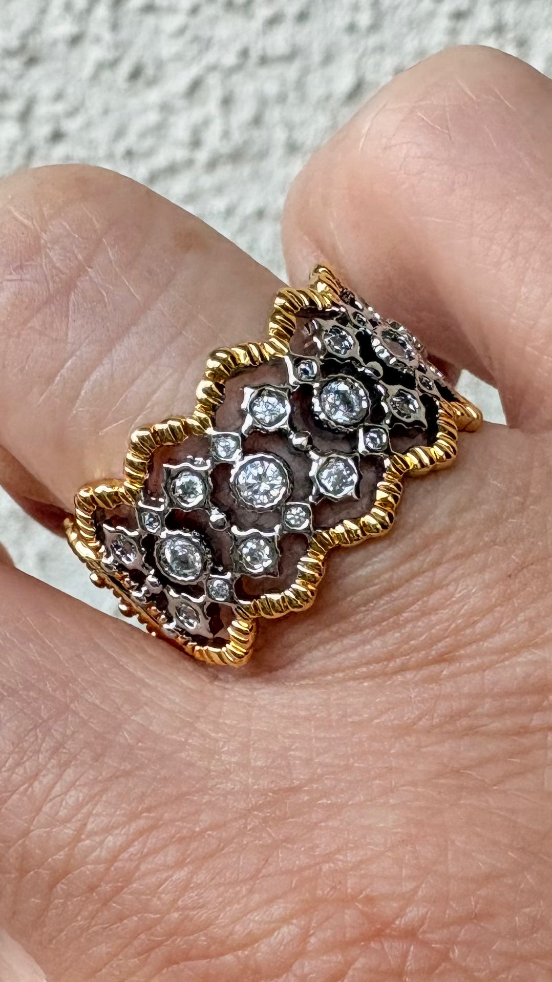 Anillo silver and gold