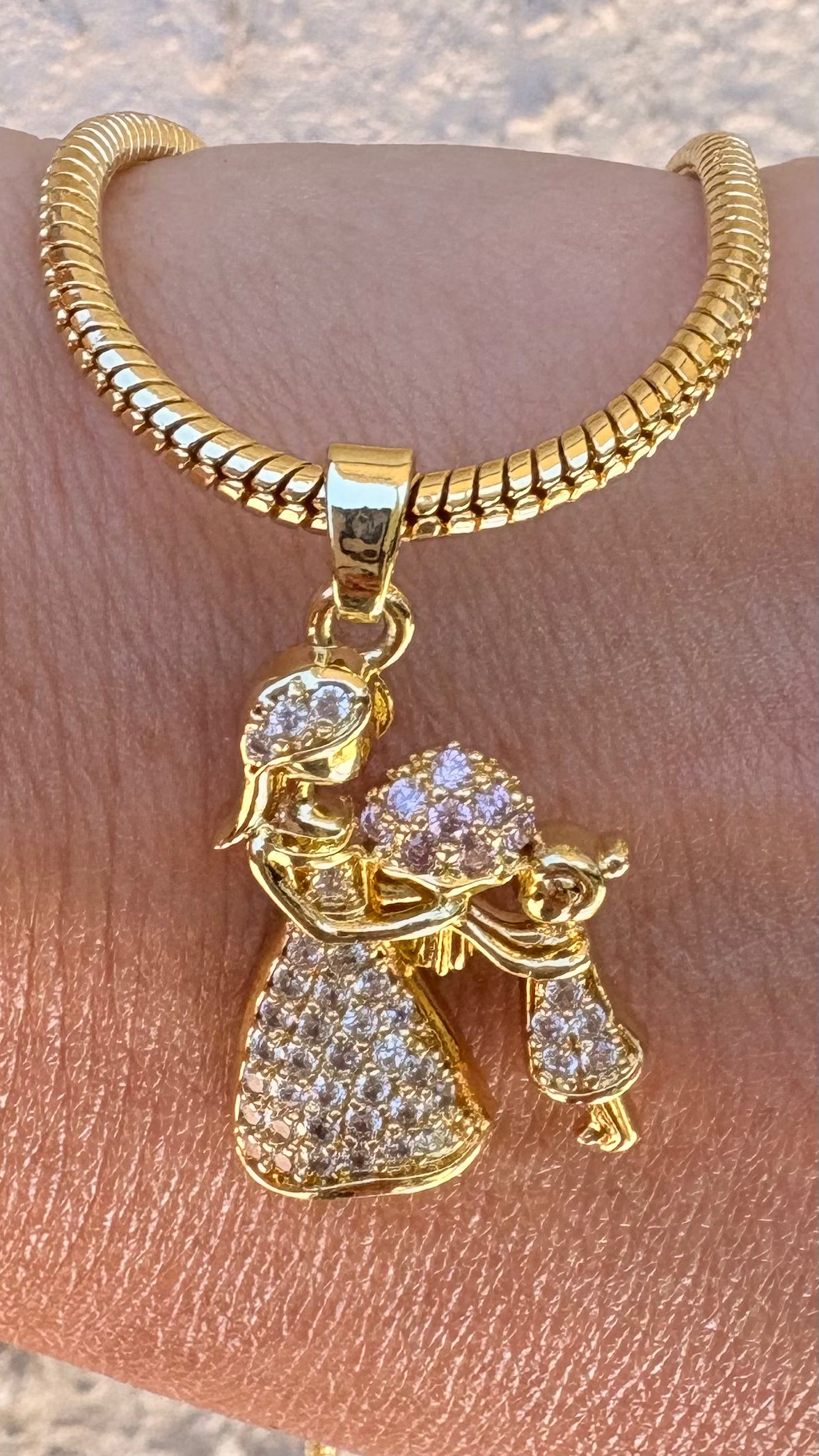 Collar Madre e hija microcircones