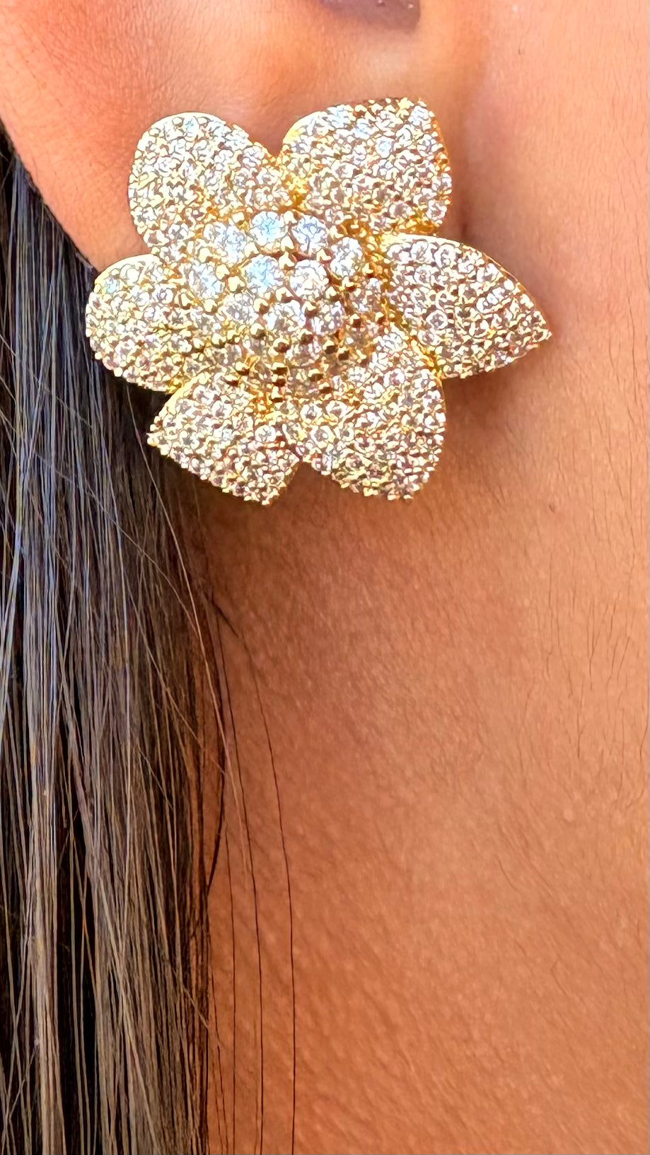 Aros Flor margarita microcircones