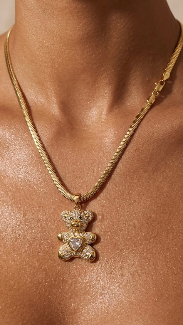 Collar Osito Microcircones