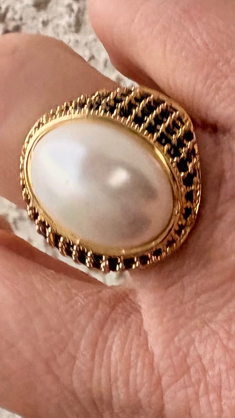 Anillo Pearl Viena gold