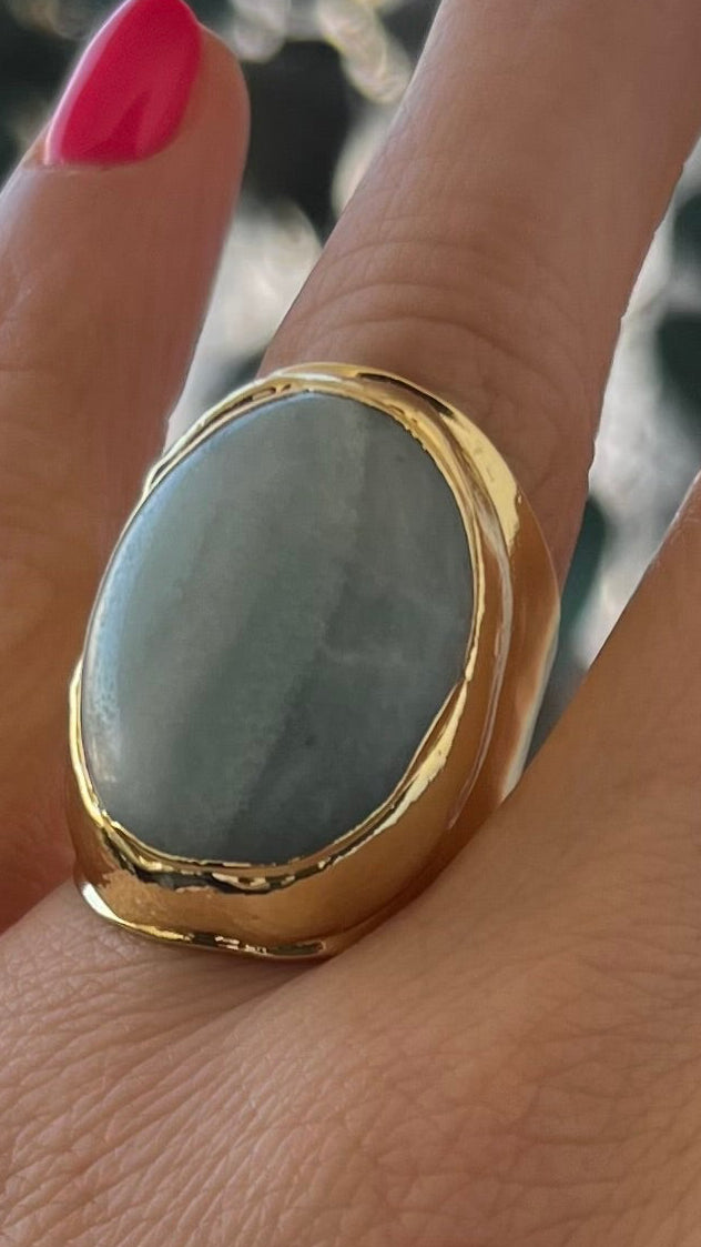 Anillo piedra natural