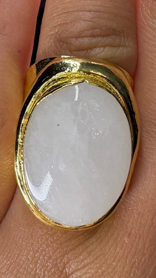 Anillo Cuarzo Blanco