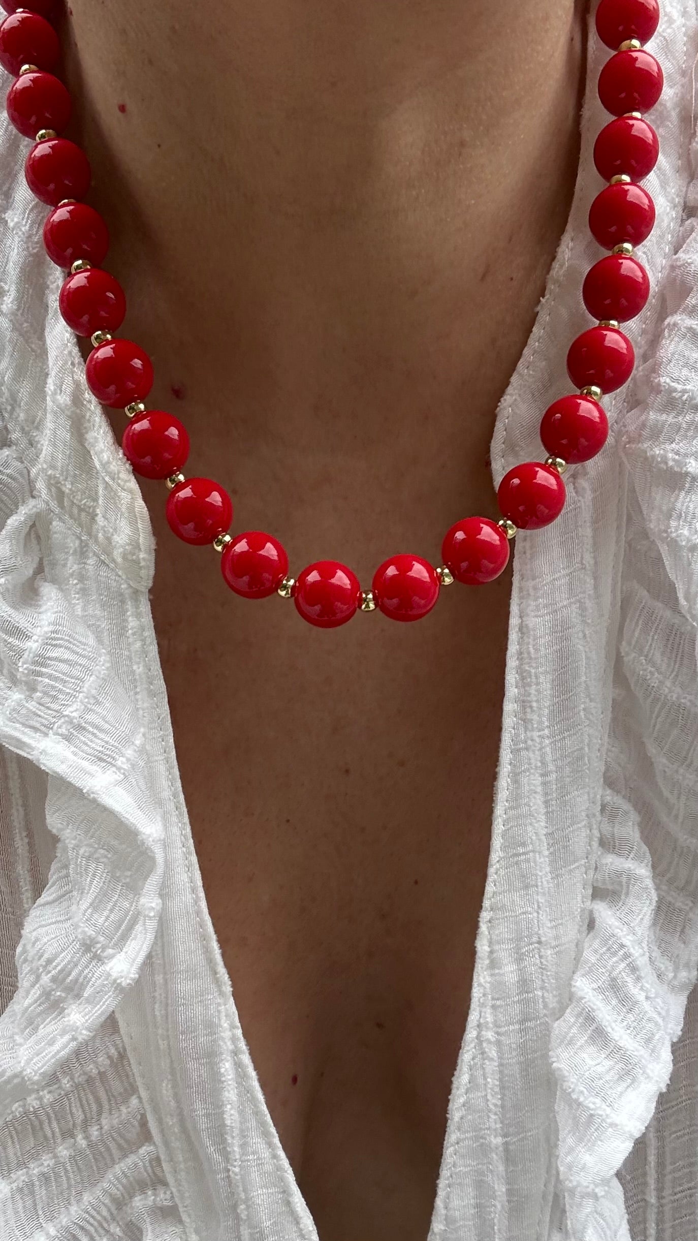 Collar Resina Red