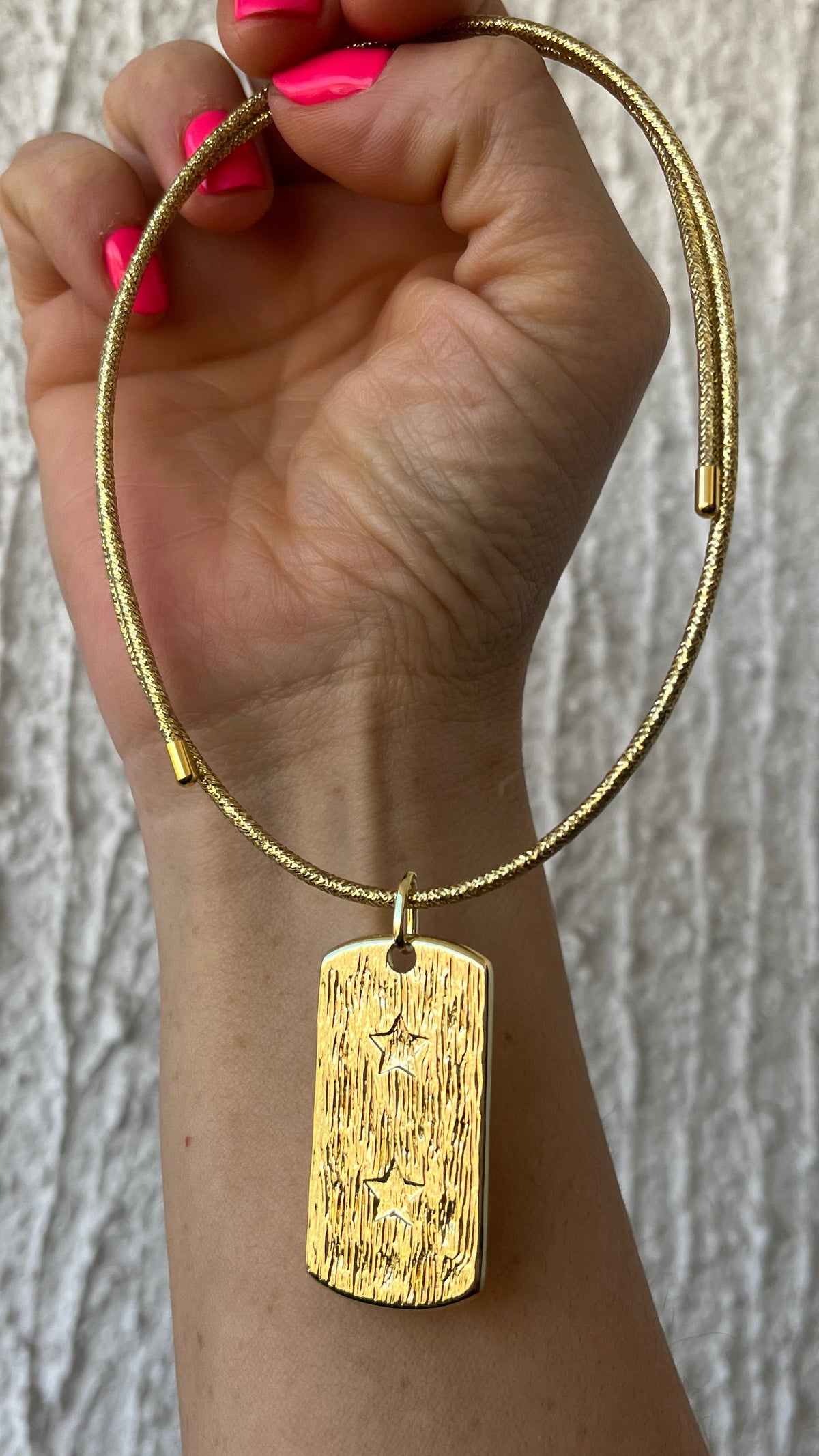 Collar imán placa