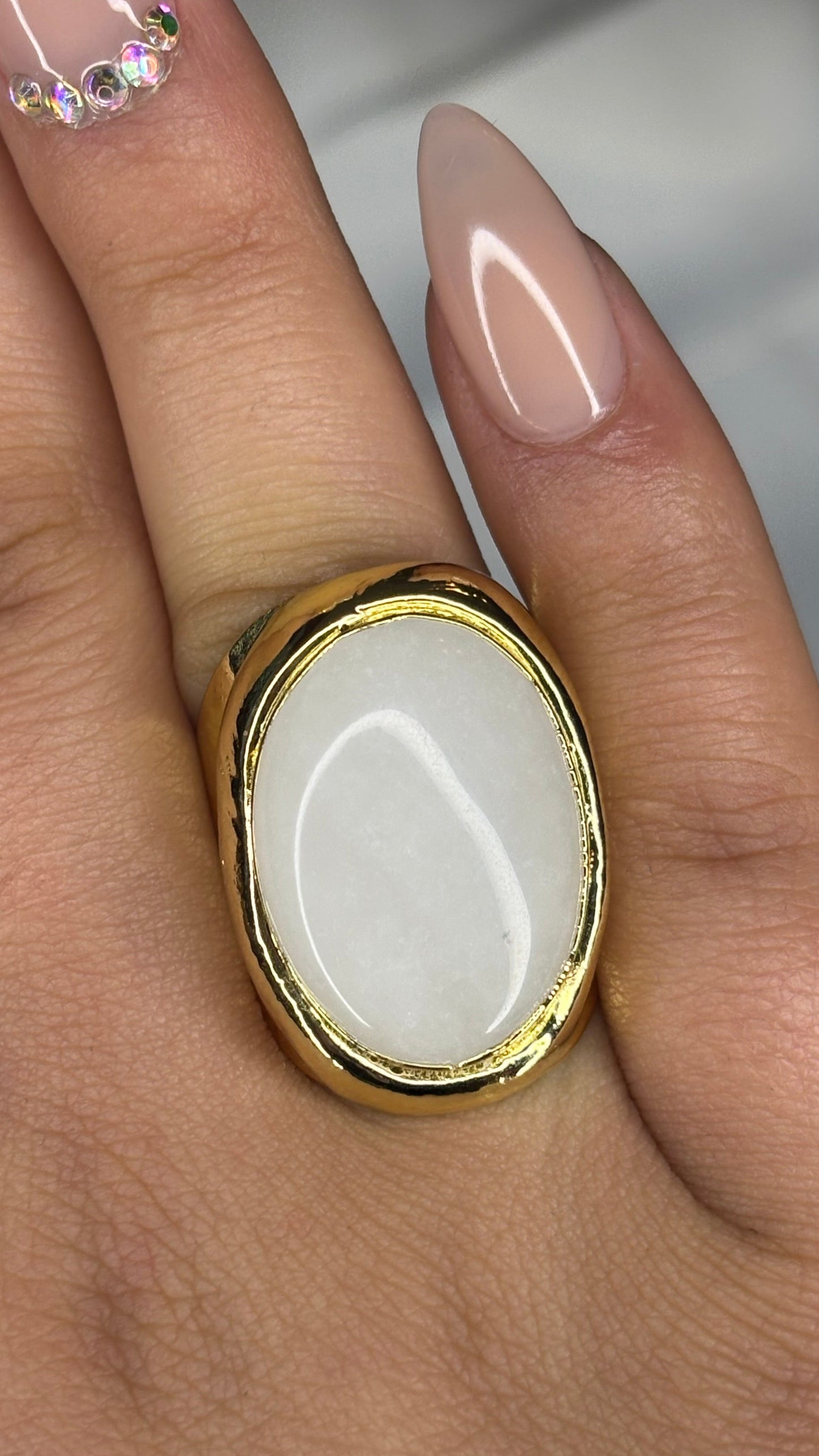 Anillo Cuarzo Blanco