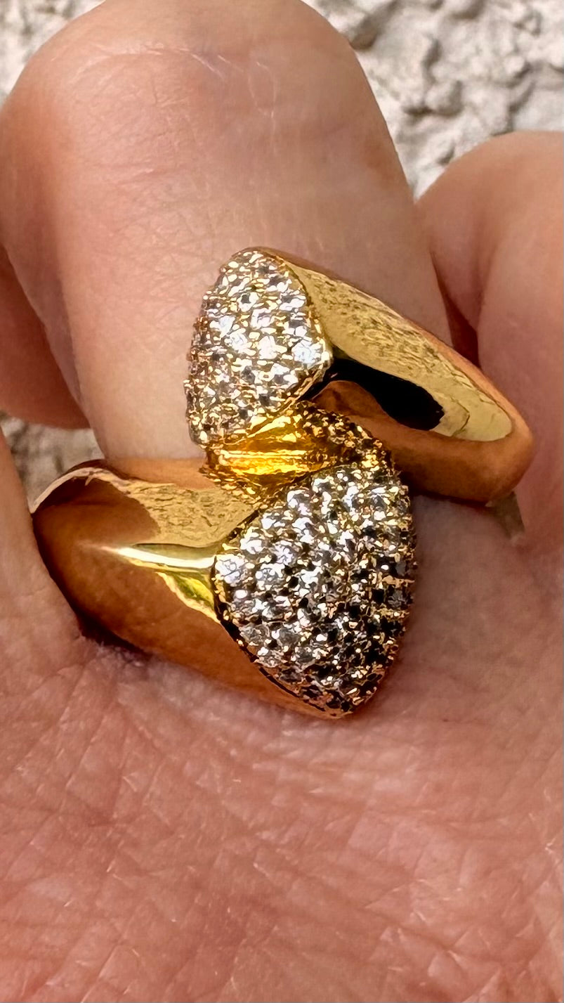 Anillo Antonella microcircones gold
