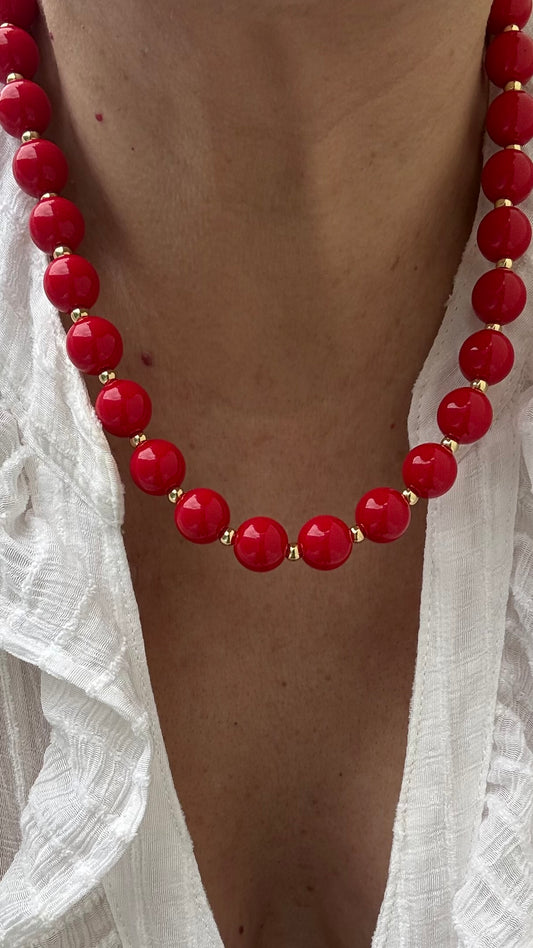 Collar Resina Red