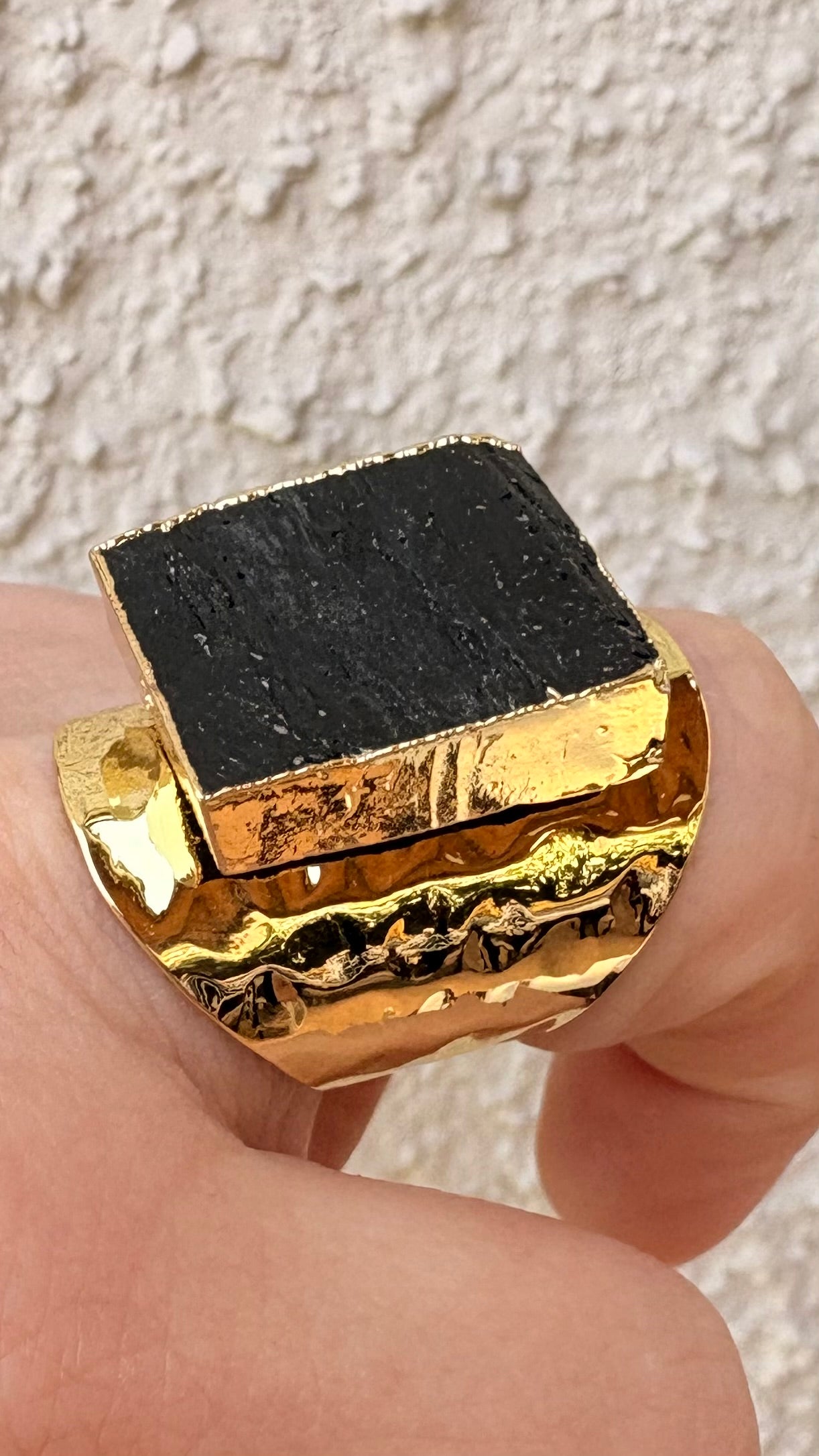 Anillo Turmalina enchape en oro