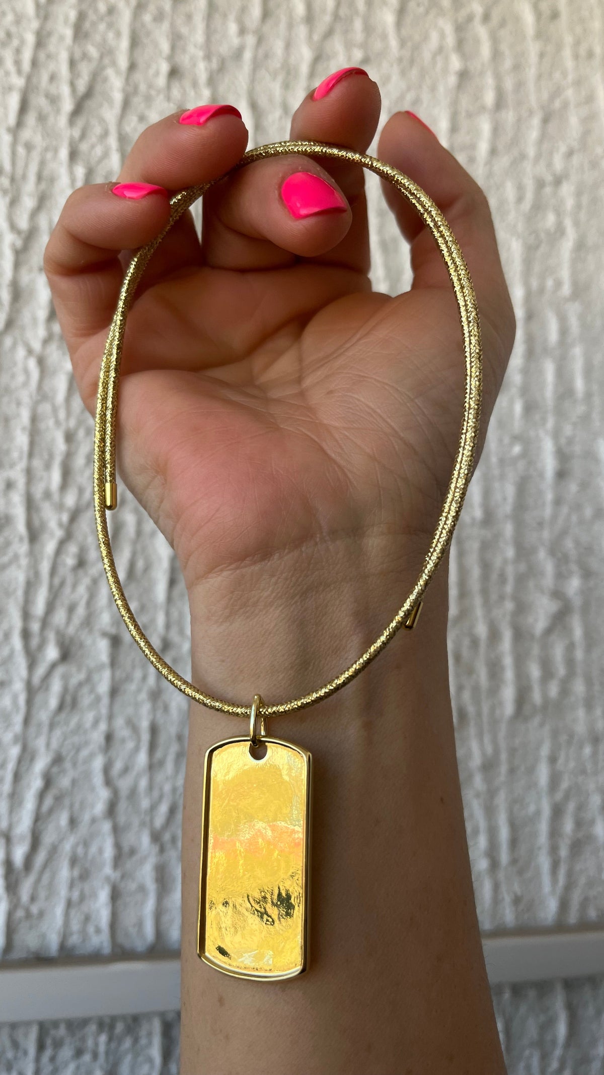 Collar imán placa