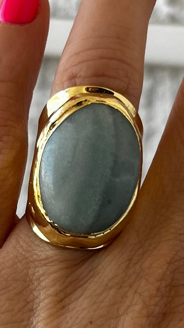 Anillo piedra natural
