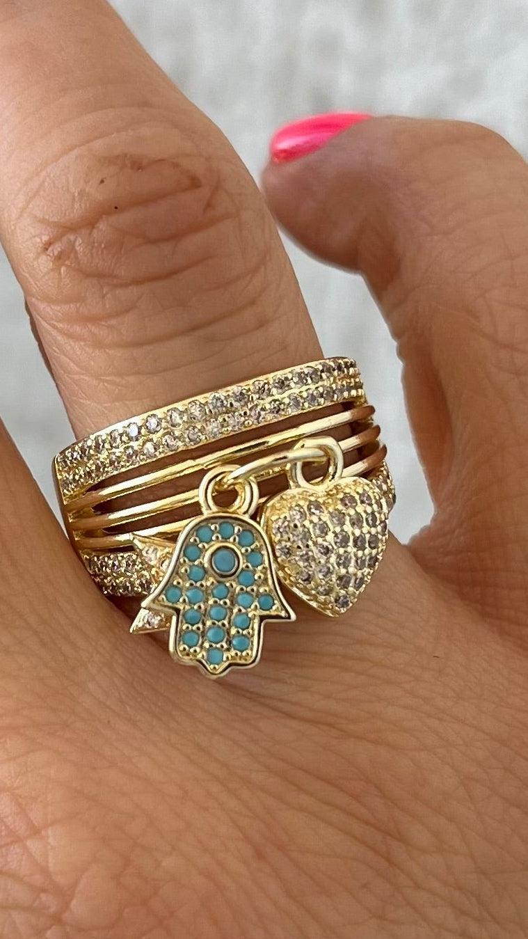 Anillo mano de Fátima
