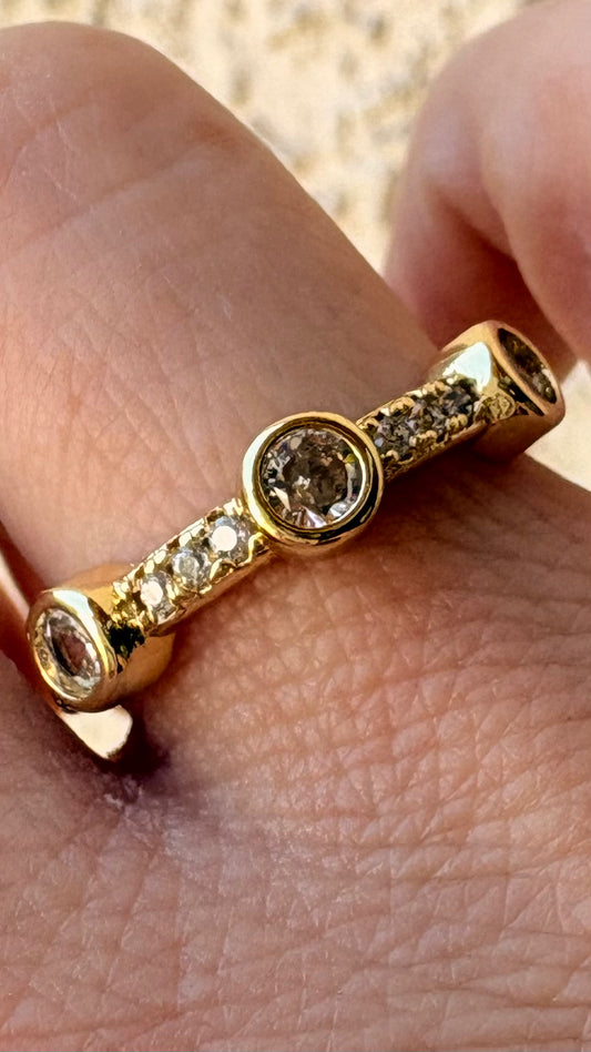 Anillo Cintillo blanco