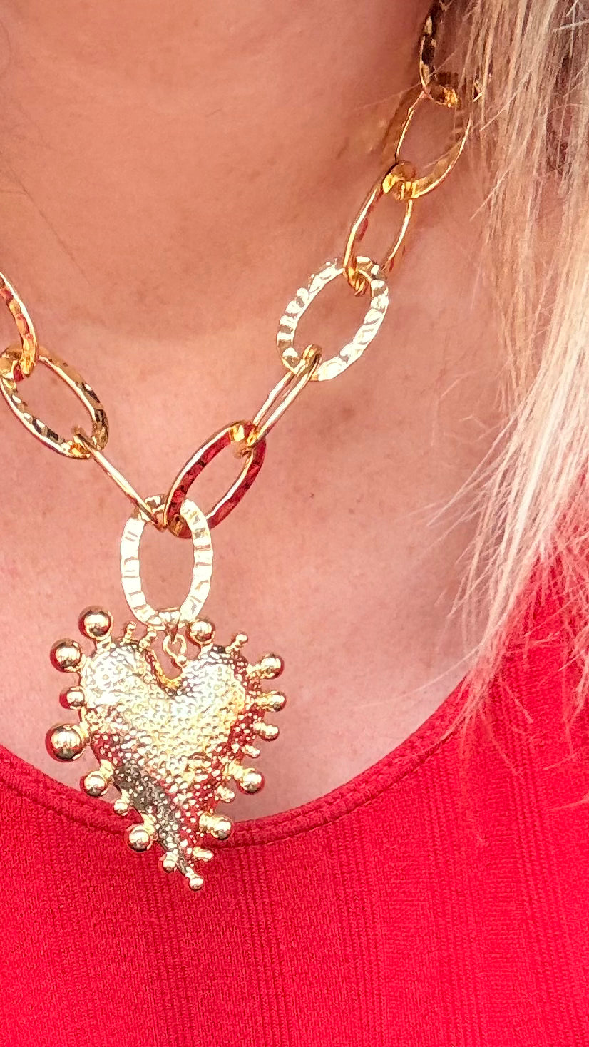 Collar Corazón flechado