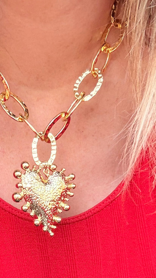 Collar Corazón flechado