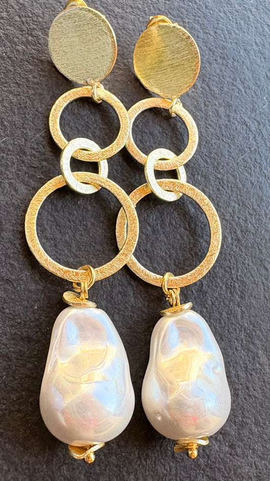 Aros Perla Barroca Cadeneta