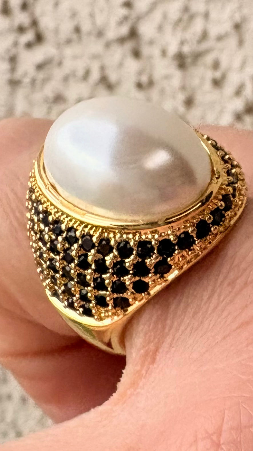 Anillo Pearl Viena gold
