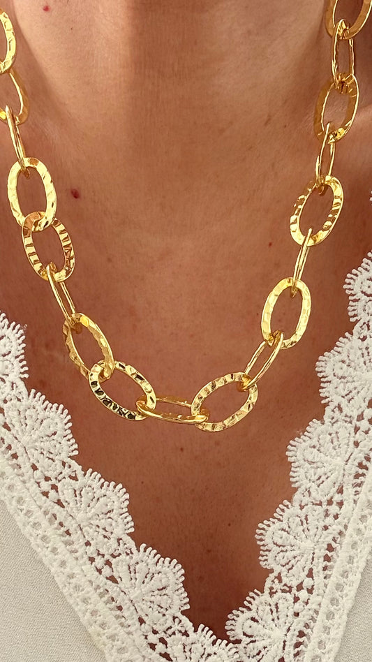Collar Boho enchape oro