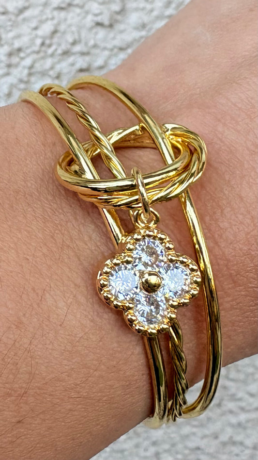 Esclava Trébol Colección Aura Áurea