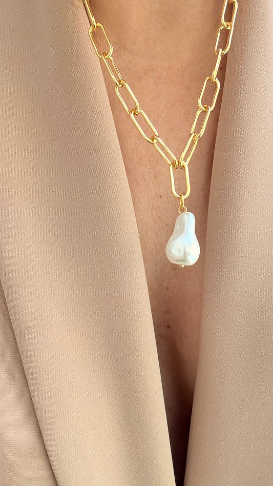Collar Doris perla gold