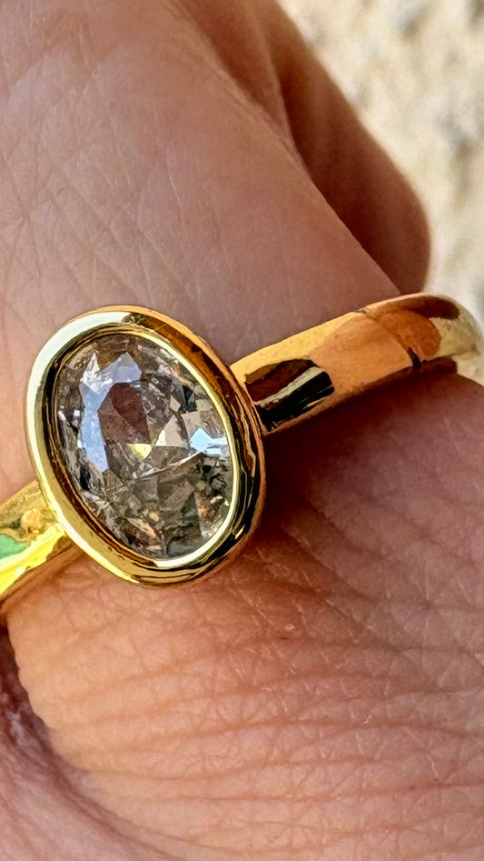 Anillo Punto luz gold