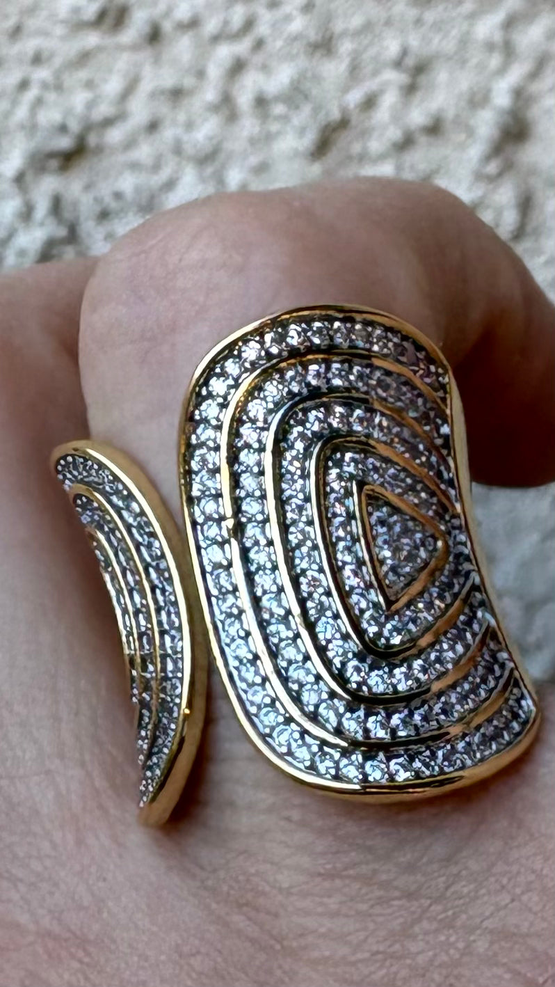 Anillo Desiree gold and silver