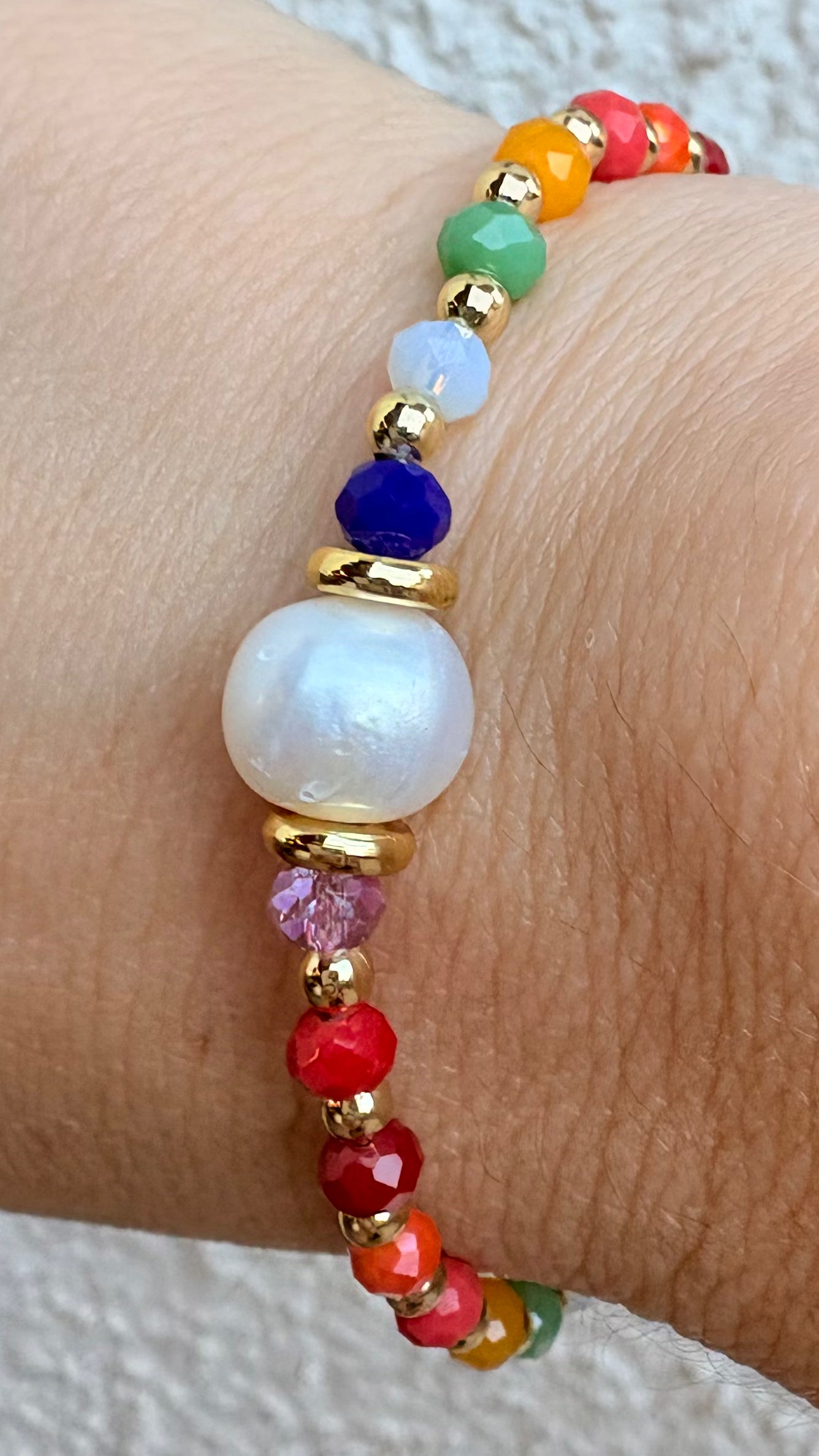 Pulsera Piedras color cordonadas