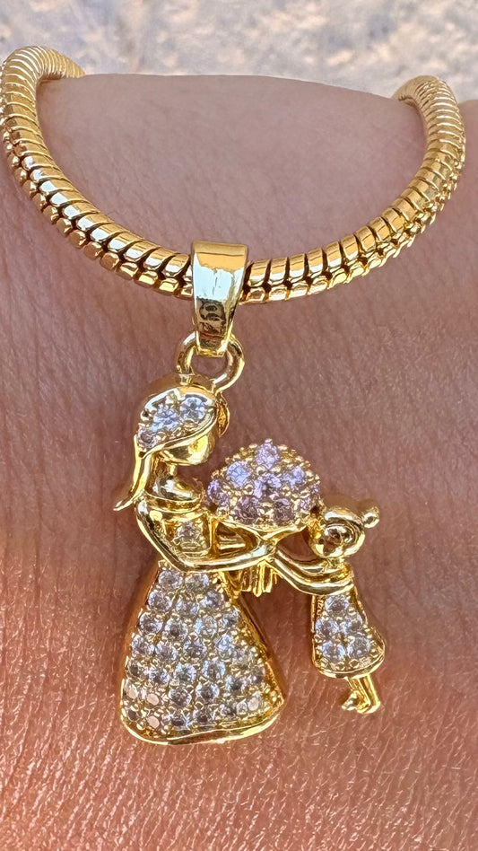 Collar Madre e hija microcircones