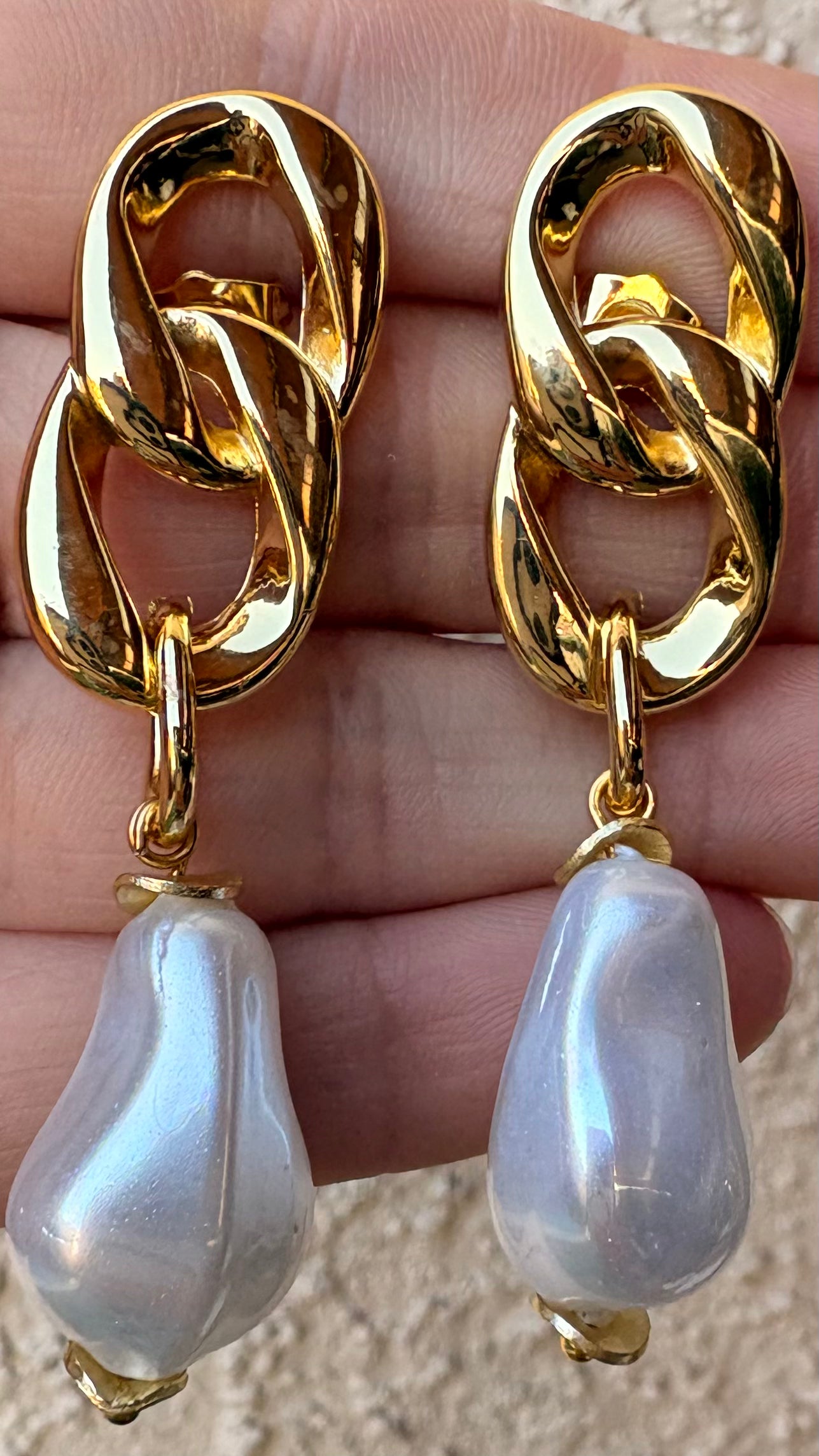 Aros Cadena perlado