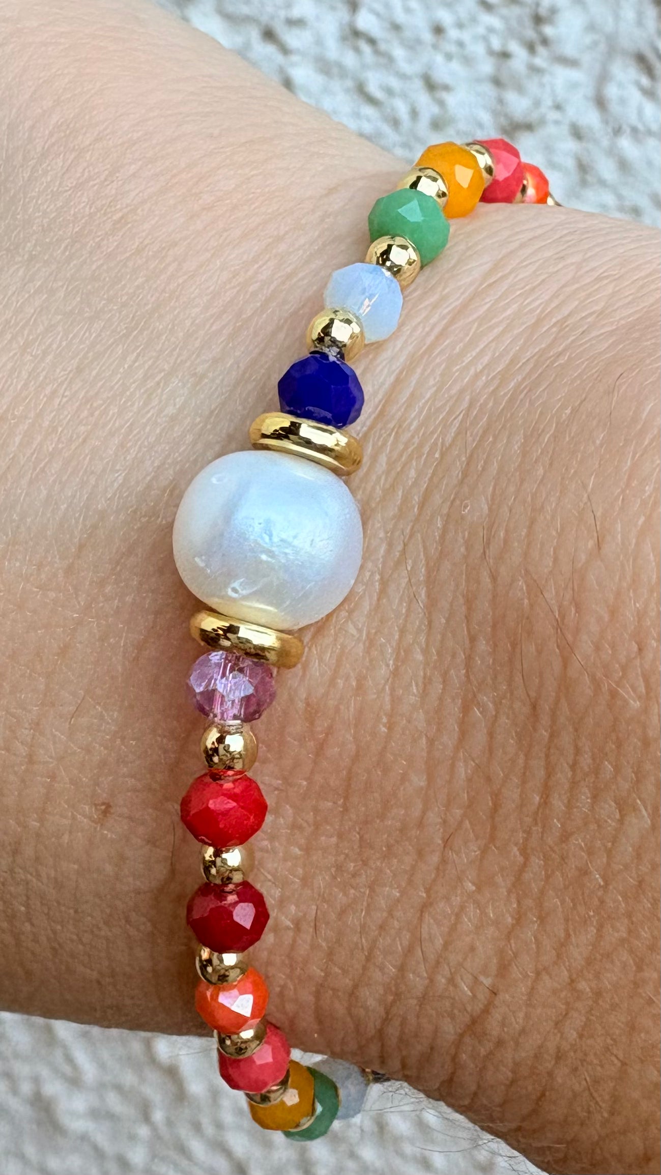 Pulsera Piedras color cordonadas