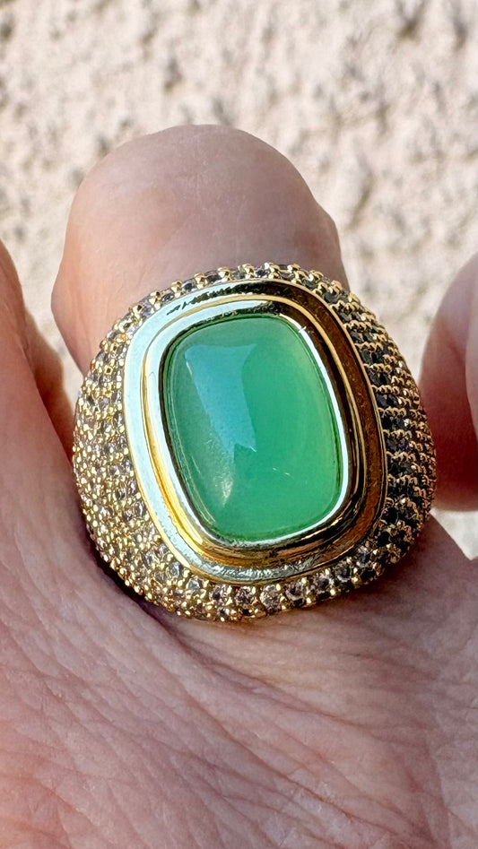 Anillo Juliette turquesa