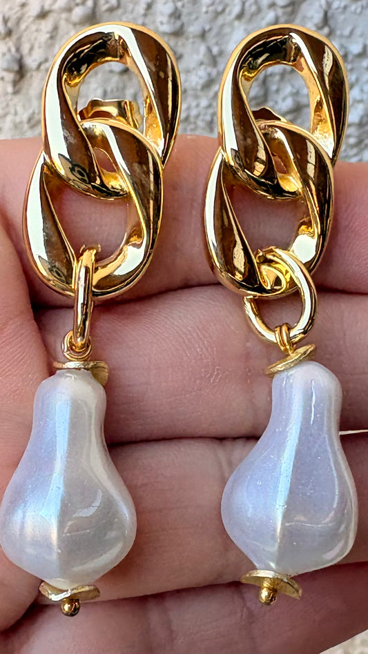 Aros Cadena perlado