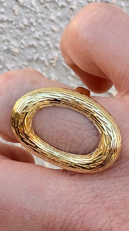 Anillo Ovalado dorado