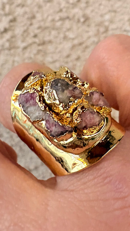 Anillo Piedras Naturales