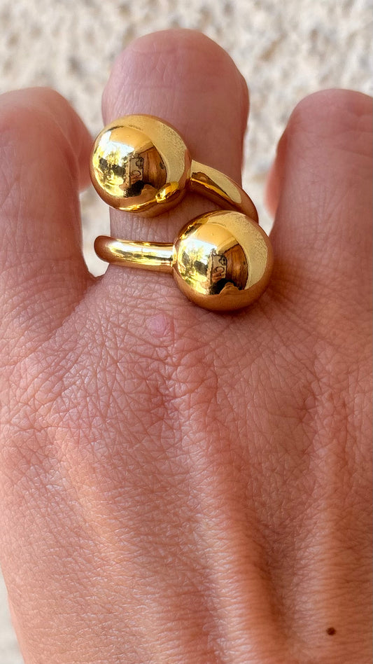 Anillo balines gold