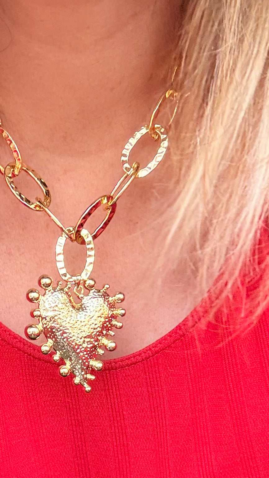 Collar Corazón flechado