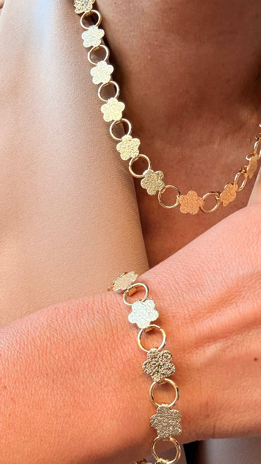 CONJUNTO Collar Pulsera colección Aura Aurea