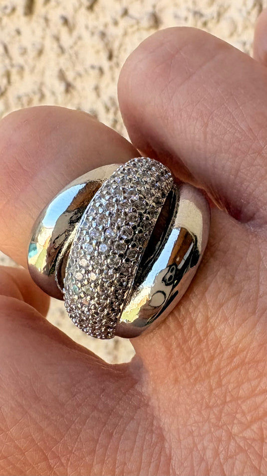 Anillo Melanie enchape plata