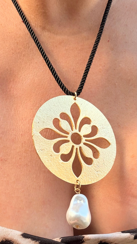 Collar Mandala maxi cordonado