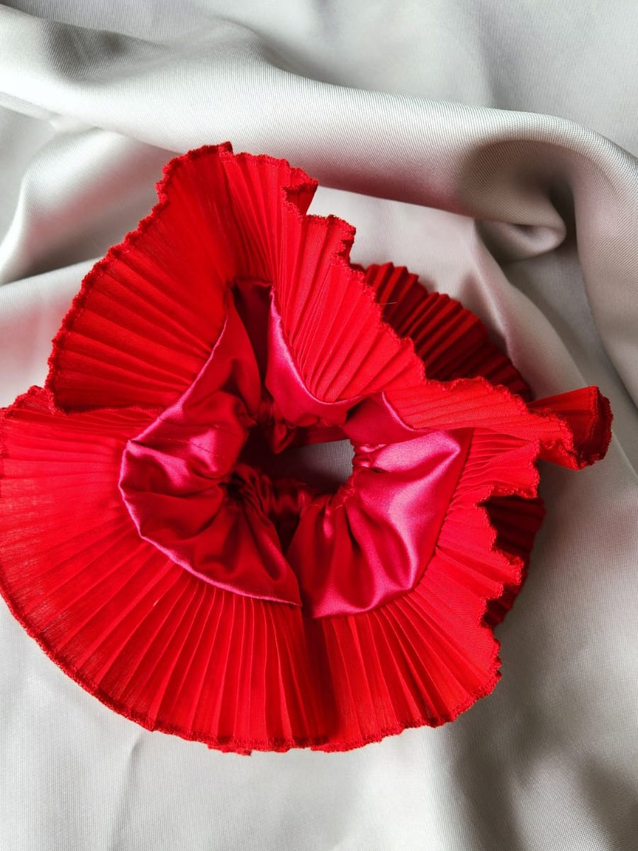 Scrunchies Satin Red Colors