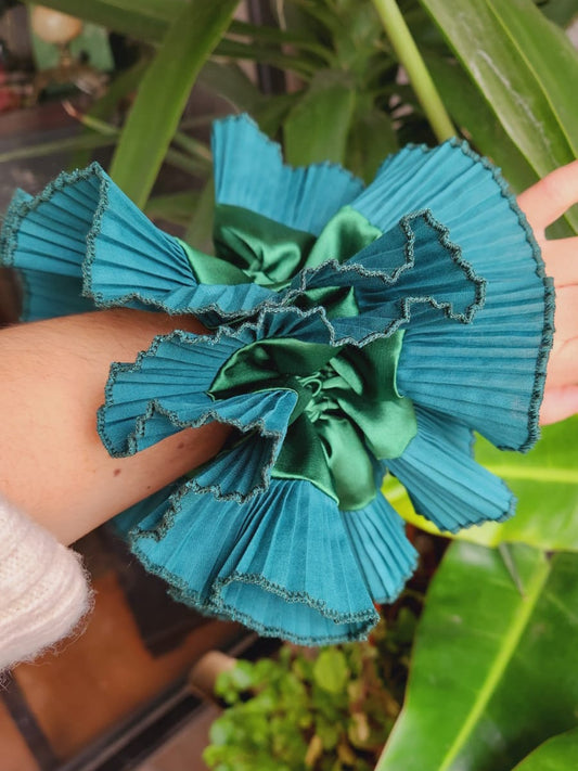 Scrunchies Satin Olivo