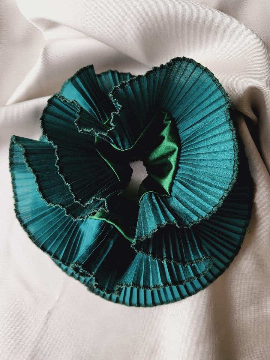 Scrunchies Satin Olivo