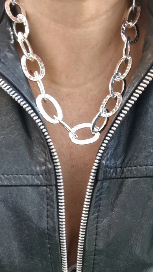 Collar Boho enchape plata